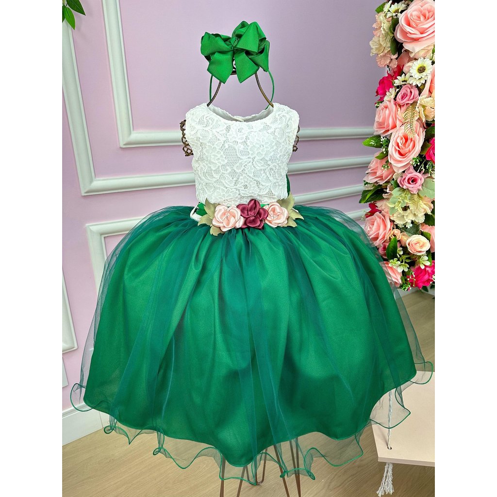 Vestido Fashion Juvenil Vila Lele Ivete Peito Off e Saia Ver