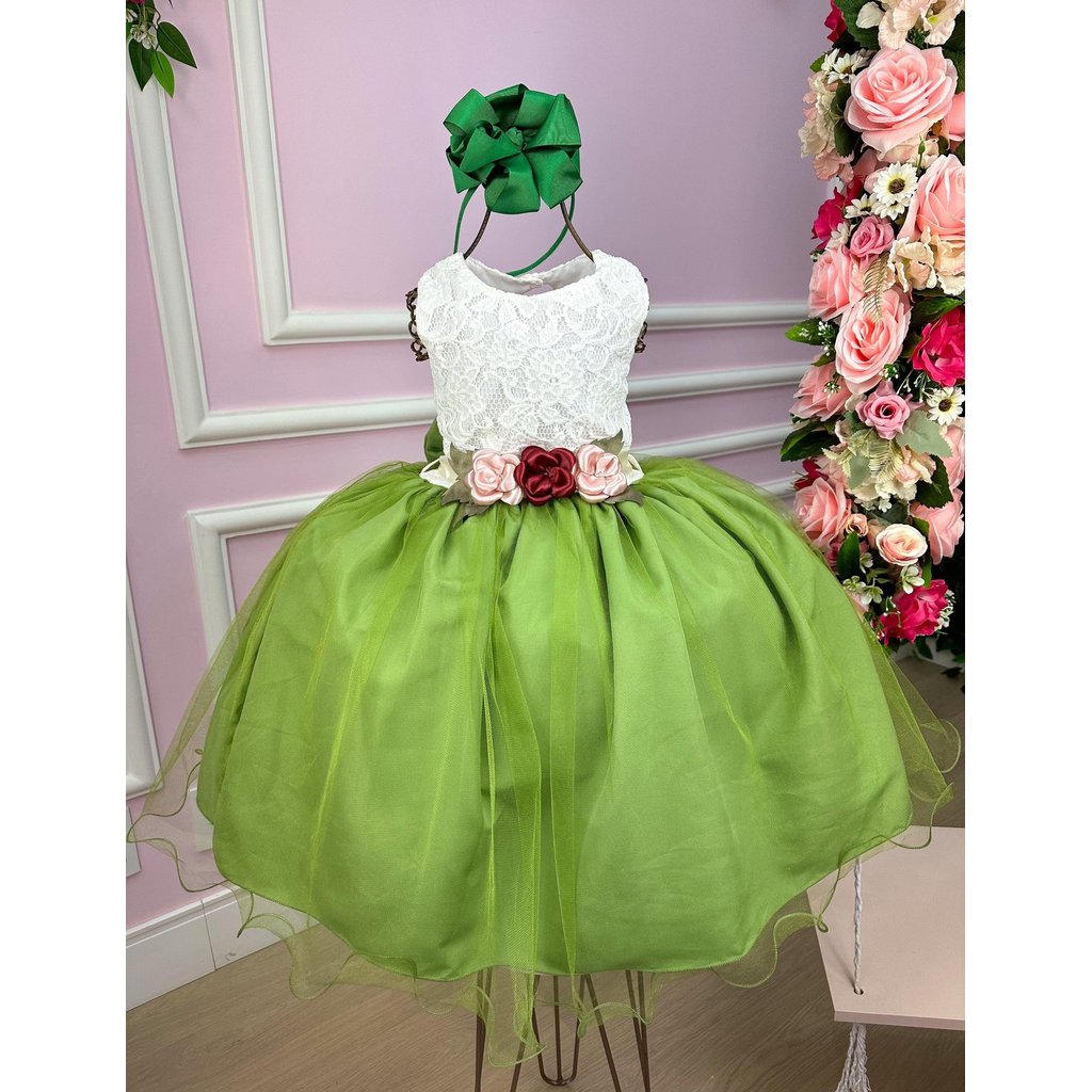 Vestido Fashion Juvenil Vila Lele Ivete Peito Off e Saia Ver