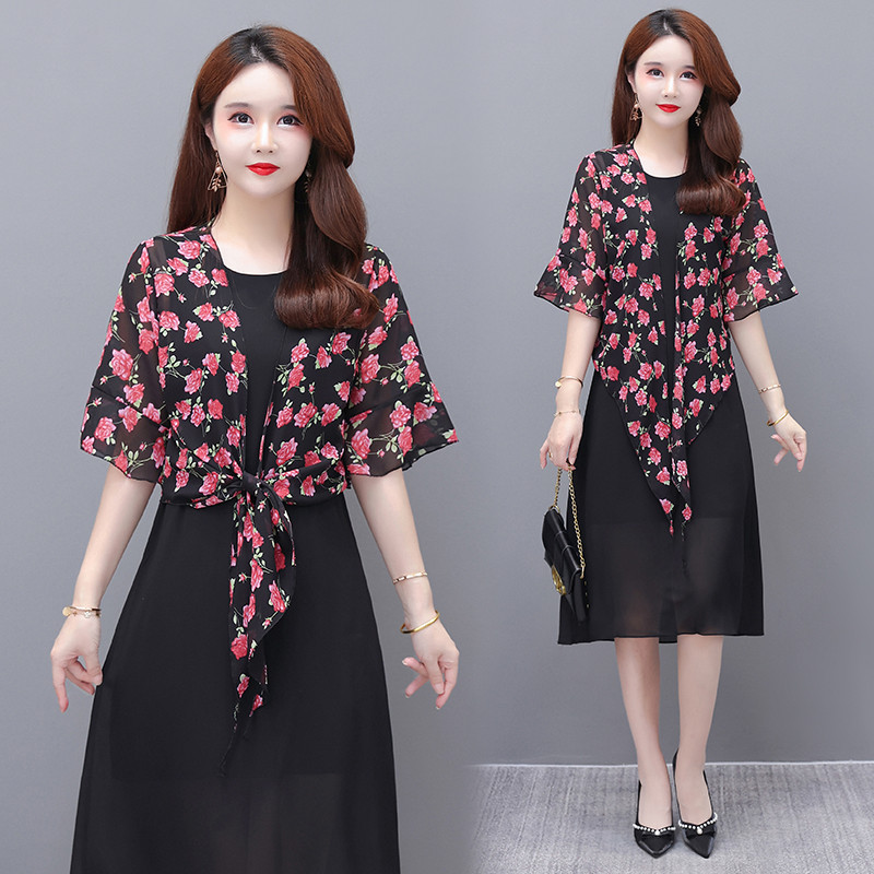 Exterior combinando verão combinando saia Suspender pequeno xale combinando saia superior jaqueta curta verão Cardigan t