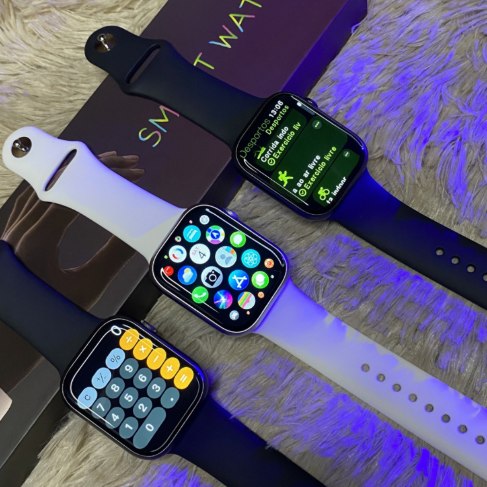 Smartwatch W29S Serie 9 47mm Microwear Ilha Dinamica NFC Chat GPT GPS 2GB Amazenamento Foto Musica