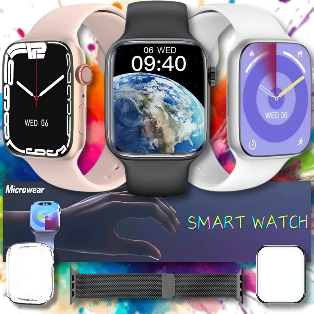 Smartwatch W29S Serie 9 Ilha Dinâmica ChatGPT 47mm GPS Bussola Armazena Arquivo foto Chamada