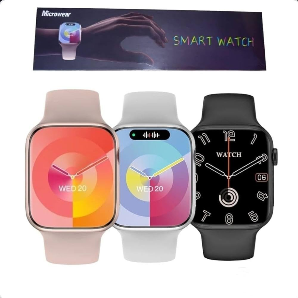 Smartwatch W29s Série 9 47mm Tela Amoled | Chamadas, Ilha Dinâmica WhatsApp – Original