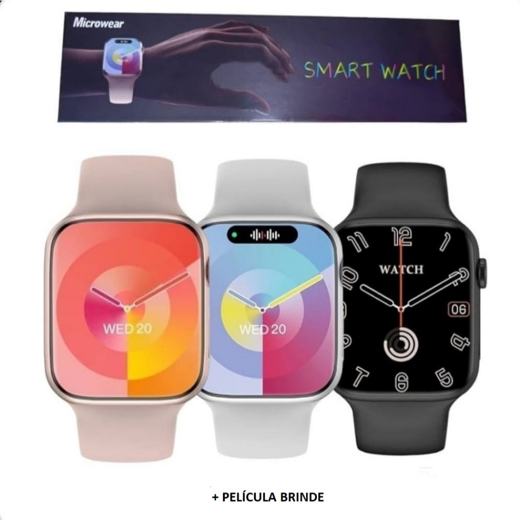 Relógio Smartwatch W29S Original da Microwear 47mm Com NFC GPS e Monitoramento de Saúde e ChatGPT 2GB + PELÍCULA BINDE
