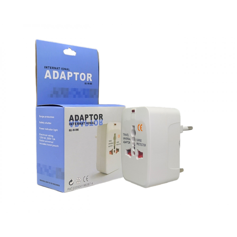 Adaptador de tomada universal internacional Adap-874
