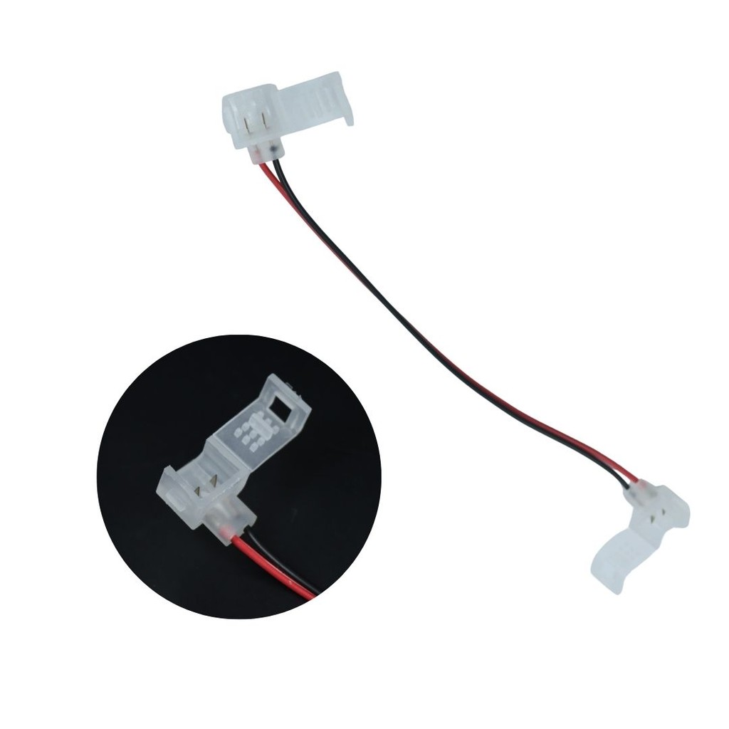 KIT 9 Conector Emenda p/ Mangueira LED Neon 12V Fio Flexível
