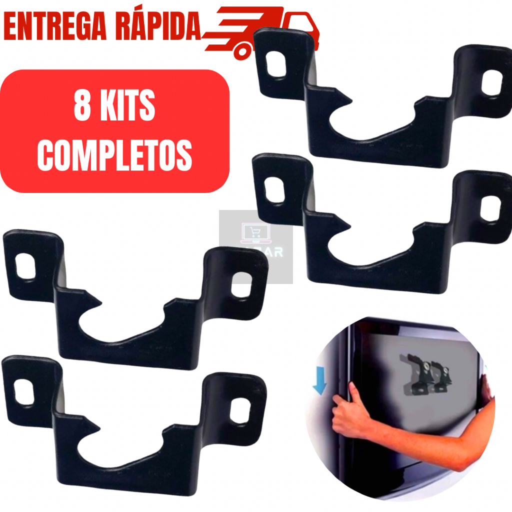 Kit 8 Suportes Fixo Universal Compacto Pequeno TV Televisão Led Smart Lcd Plasma 4k- 14” à 85”- 80kg