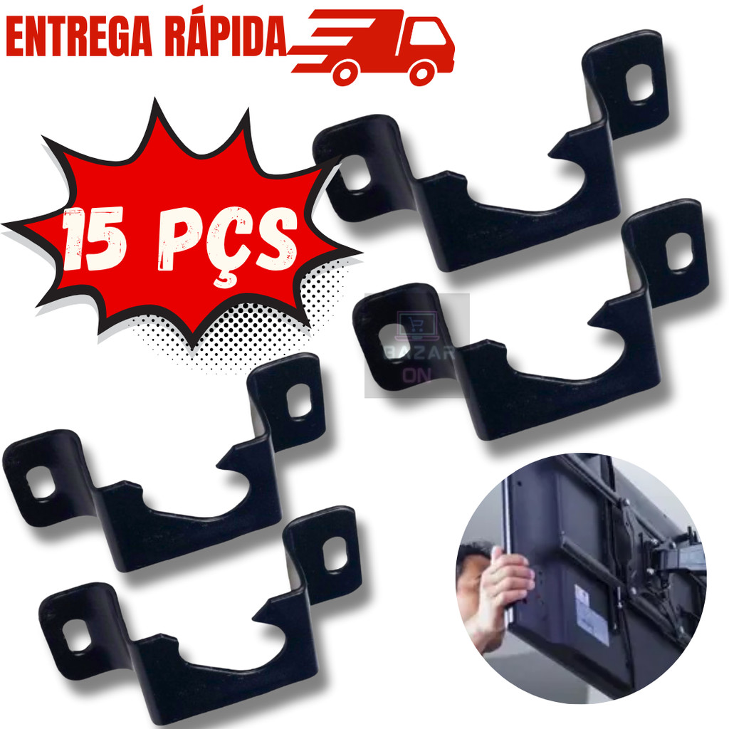 Kit 15 Suportes Fixo Universal Parede Tv 14