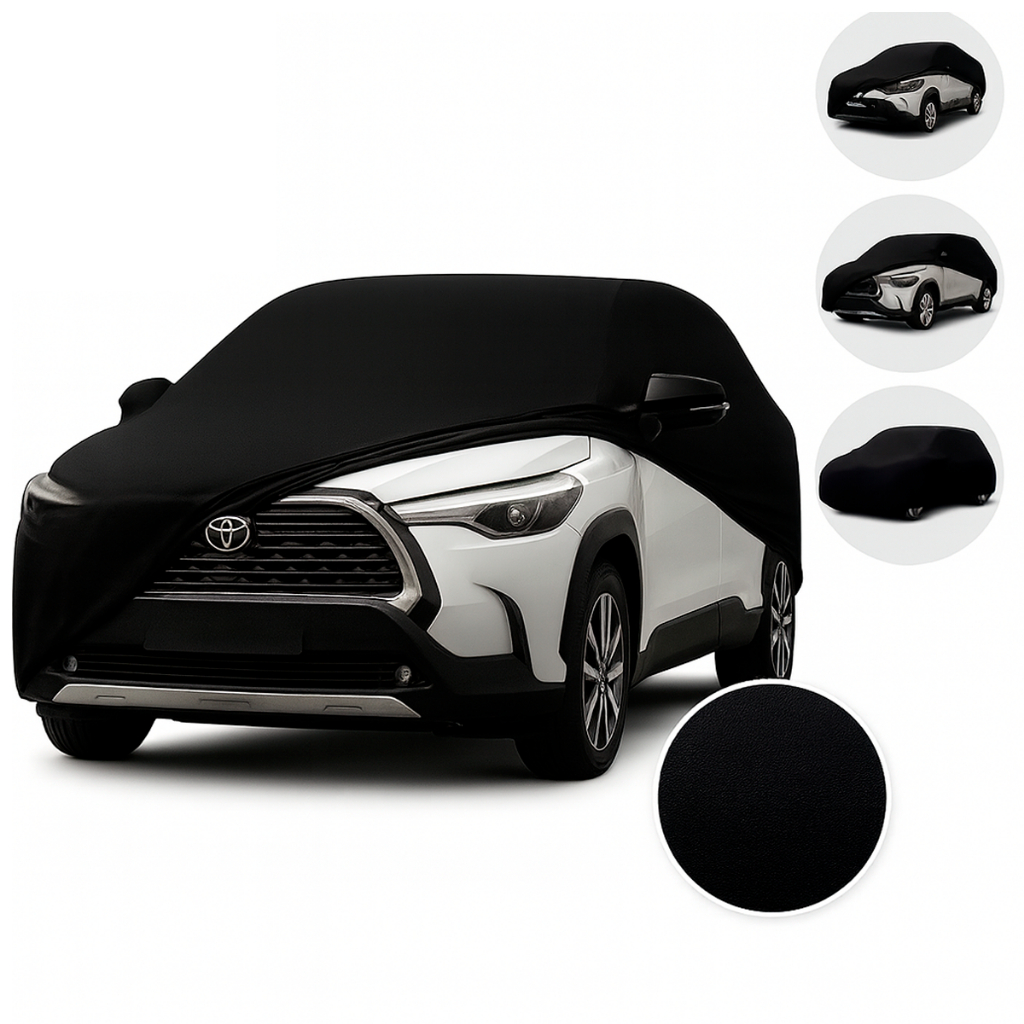 Capa de Cobrir Carro Tecido Helanca Lycra Proteção UV Não Risca P M G