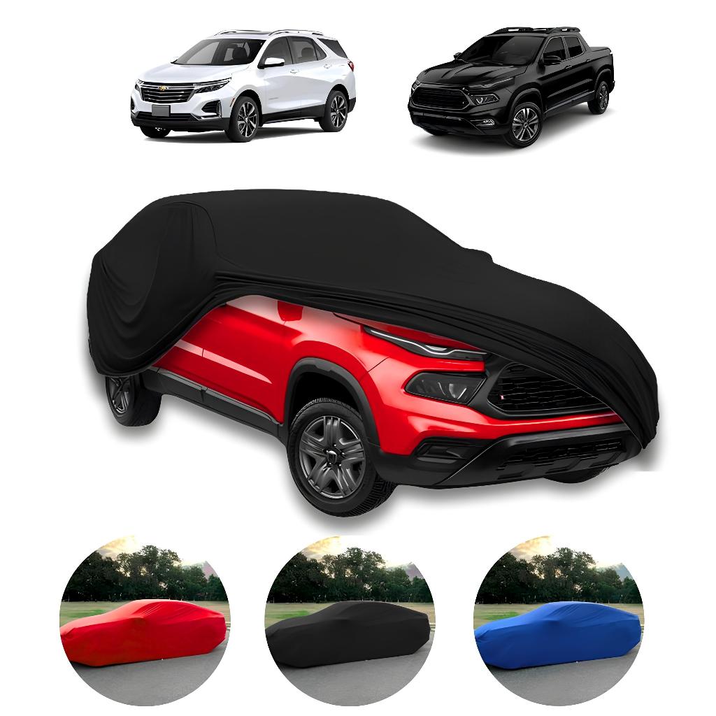 Capa De Tecido Helanca Lycra Cobrir Carro Proteção U.v Poeira Riscos GG Com Elastico