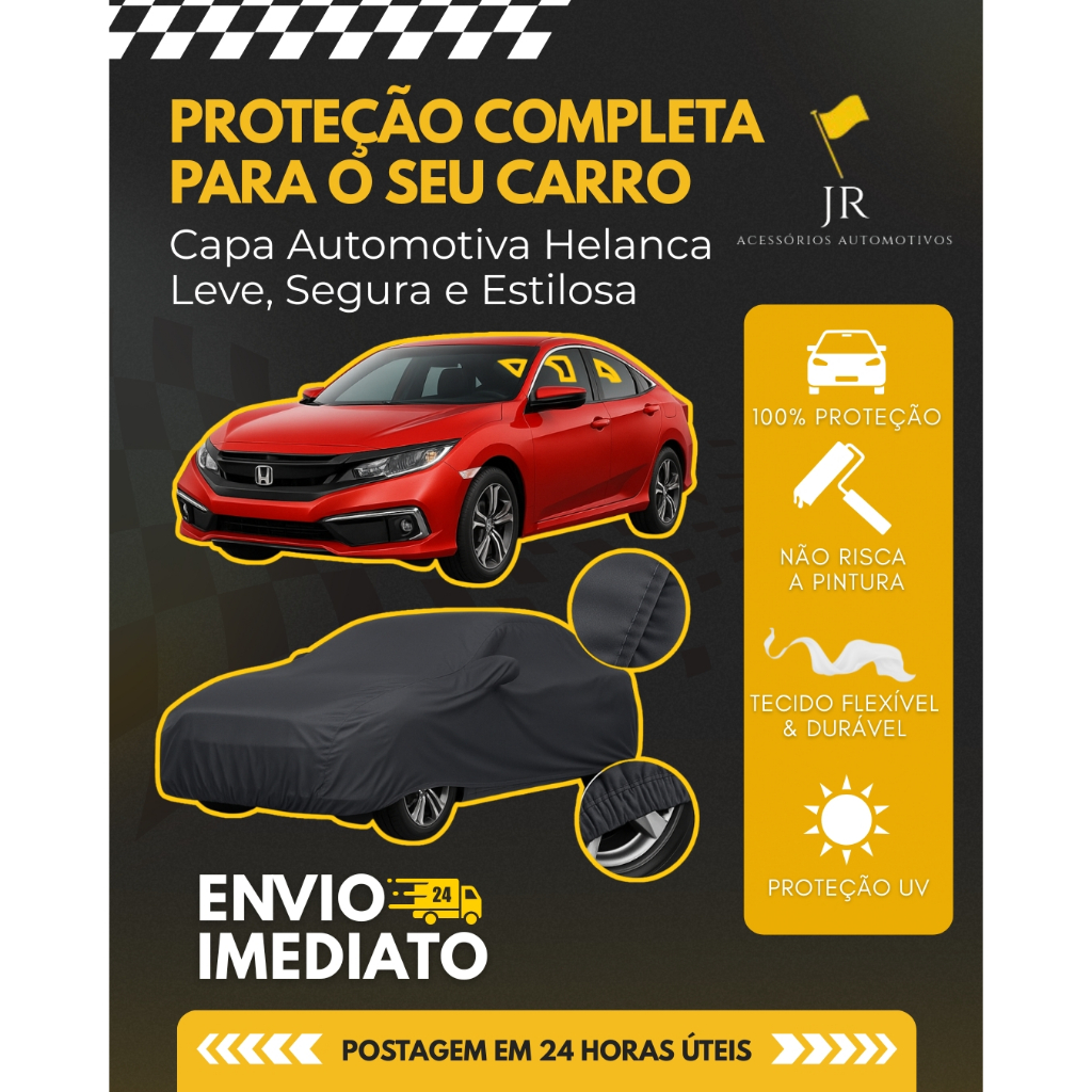 CAPA COBRIR CARRO PROTETORA EM HELANCA/LYCRA