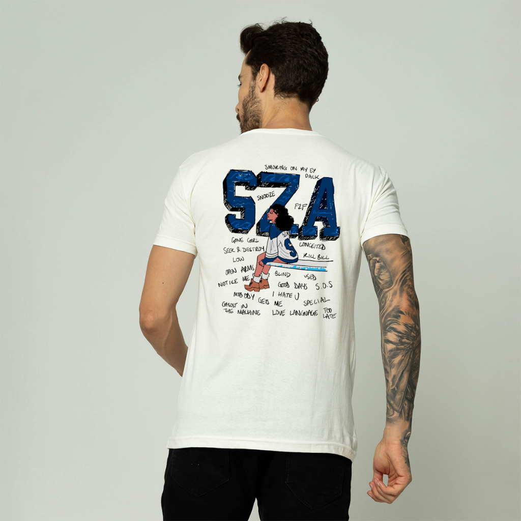 Camiseta Algodão Cantora Sza Moda Vintage Super Promoção