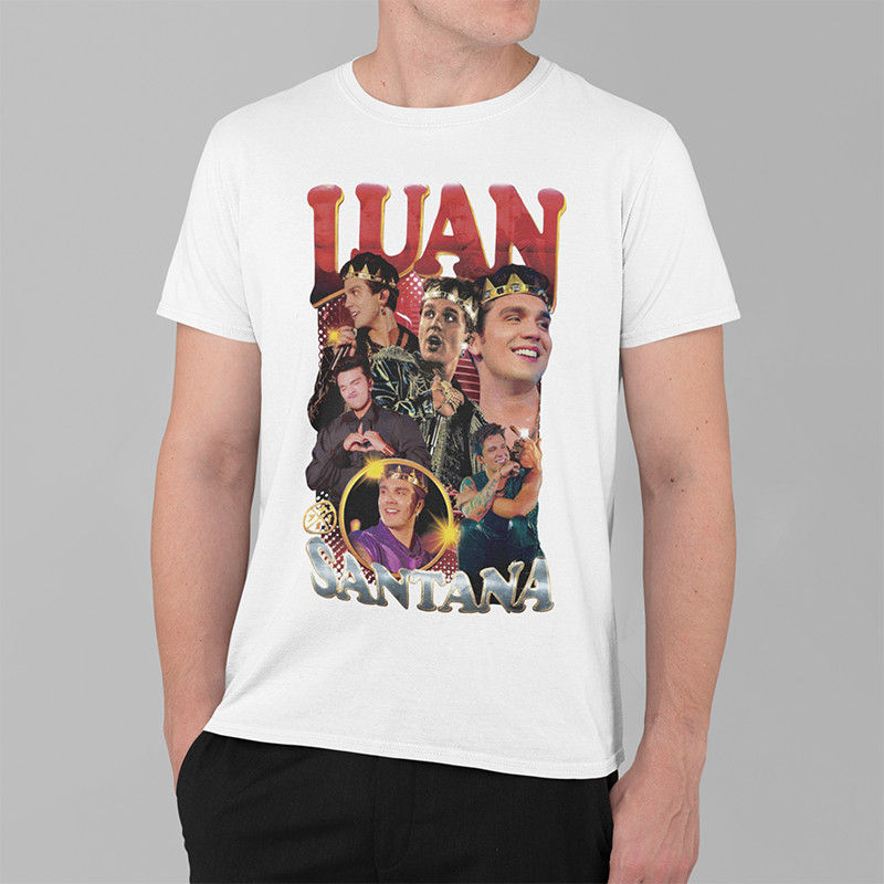 Camiseta 100% Algodão 30.1 Cantor Luan Santana Moda Vintage Super Promoção Envio Imediato