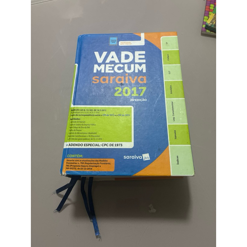 Vade Mecum Saraiva 2017 – 23ª Edição | Saraiva Jur | Legislação Atualizada | Capa Dura