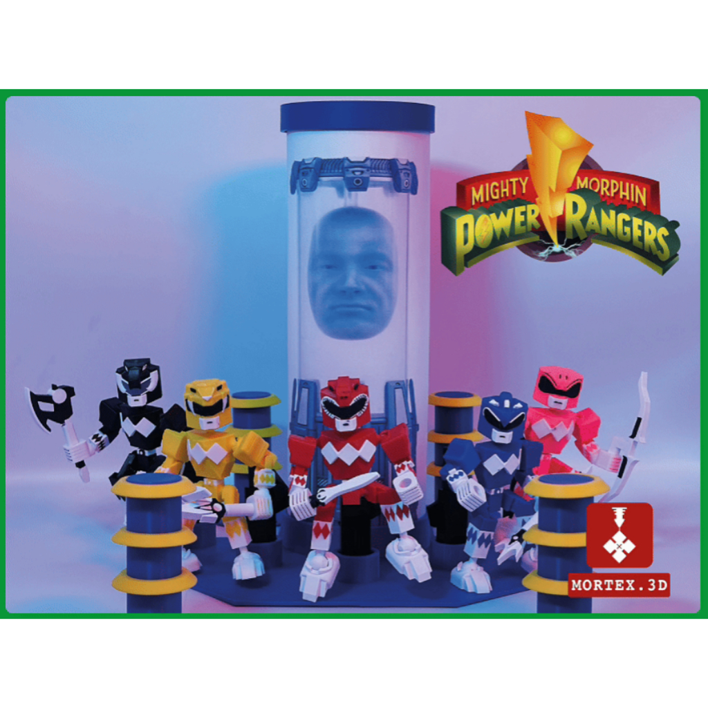 Boneco Power Ranger Articulado Premium Exclusivo Brinquedo Decoração Varias Poses - Impressão 3D