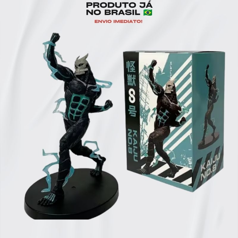 Action Figure Kaiju No. 8 Kafka Transformado - Versão Exclusiva Raios Translúcidos + Caixa