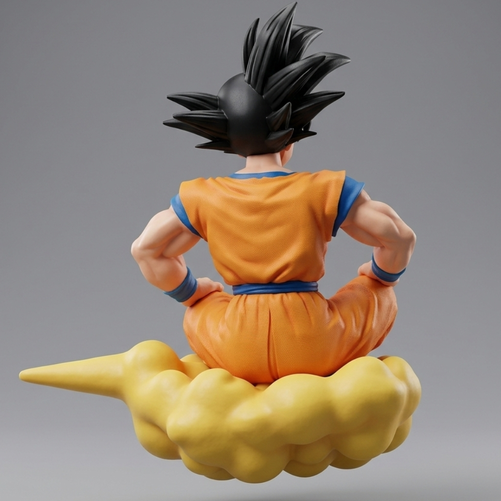 Boneco Goku Dragon Ball Z Nuvem Voadora Colecionável - Edição Exclusiva Premium