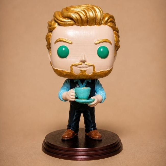 Boneco Colecionável Estilo Big Head  - O Mentalista (Patrick Jane) - Exclusivo e Artesanal