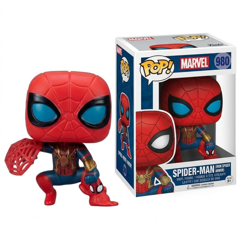 Homem Aranha Iron Spider Boneco Pop Colecionável Miniatura Geek Gamer Decoração Presente