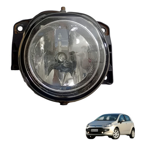 Farol Milha Esquerdo Fiat Palio Punto Strada 2006 2010 2014 Preto