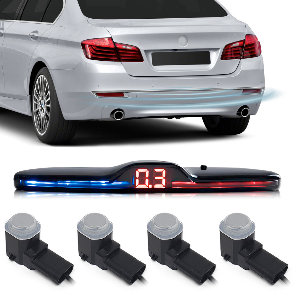 Sensor de Ré Prata Prateado Montana 2016 2017 2018 2019 2020 Padrão Fábrica OEM Liso