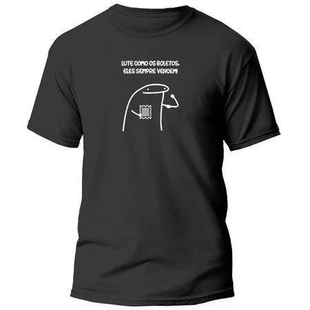 Camiseta Unissex Flork Lute Camisa Frase Engraçada Alta Qualidade