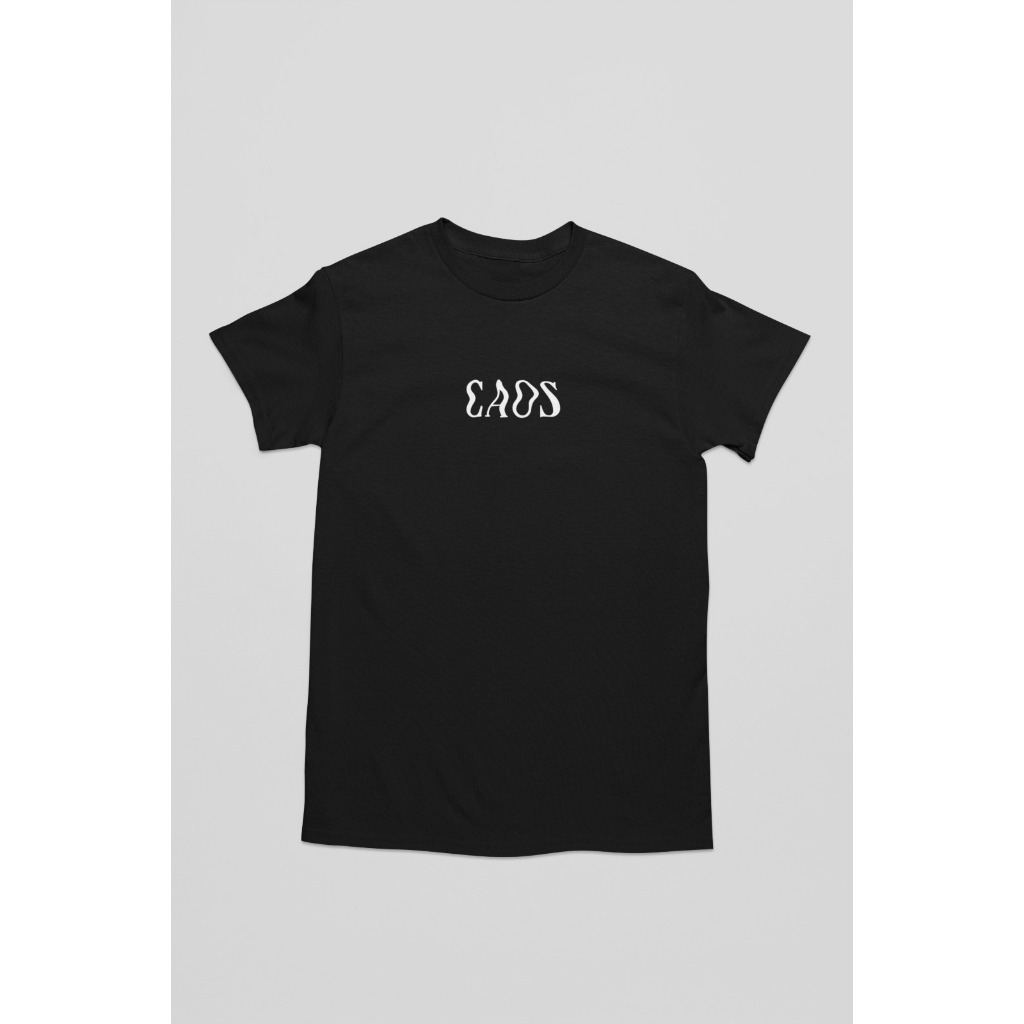 Camisa T-Shirt Camiseta Caos 100% Algodão Estampada Frases Confortável Alta Qualidade Fio 30.1