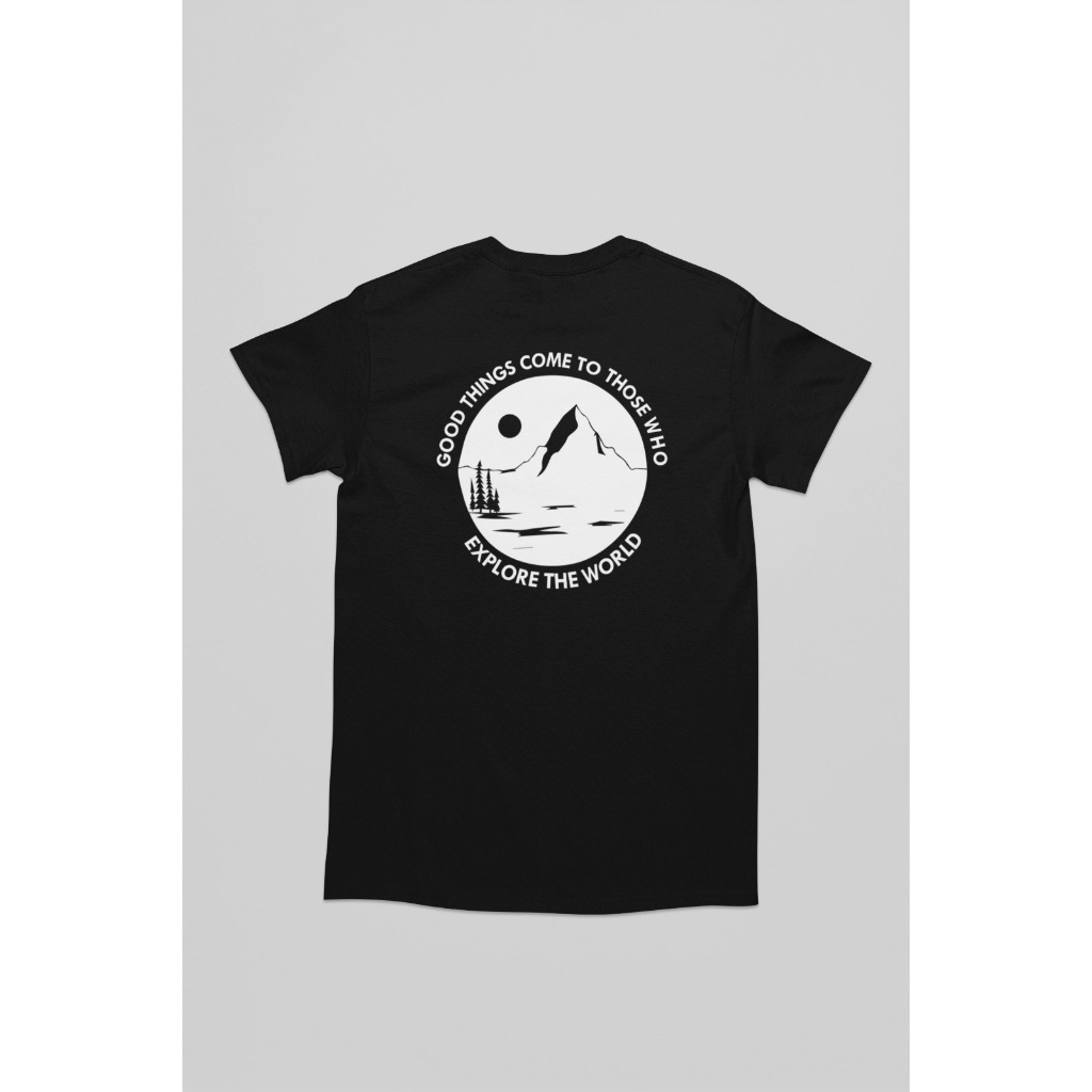 Camiseta Camisa T-Shirt Good Things 100% Algodão Estampada Frase Confortável Alta Qualidade Fio 30.1