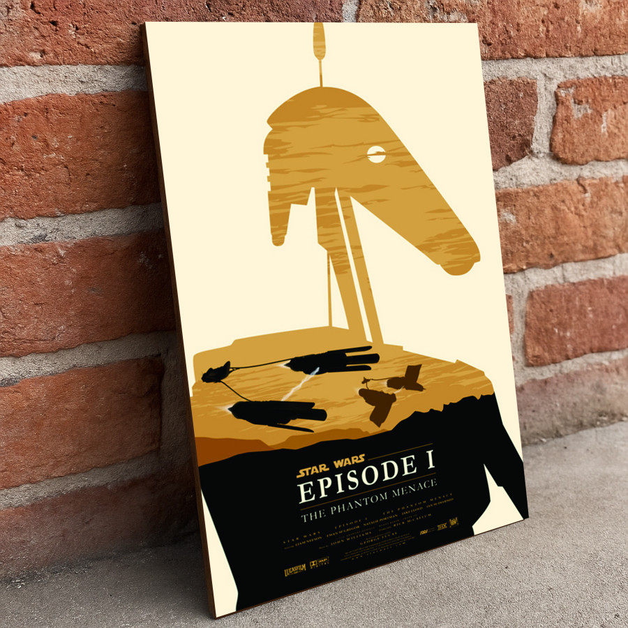 Quadro Placa Decorativa Star Wars Episódio I The Phantom Menace