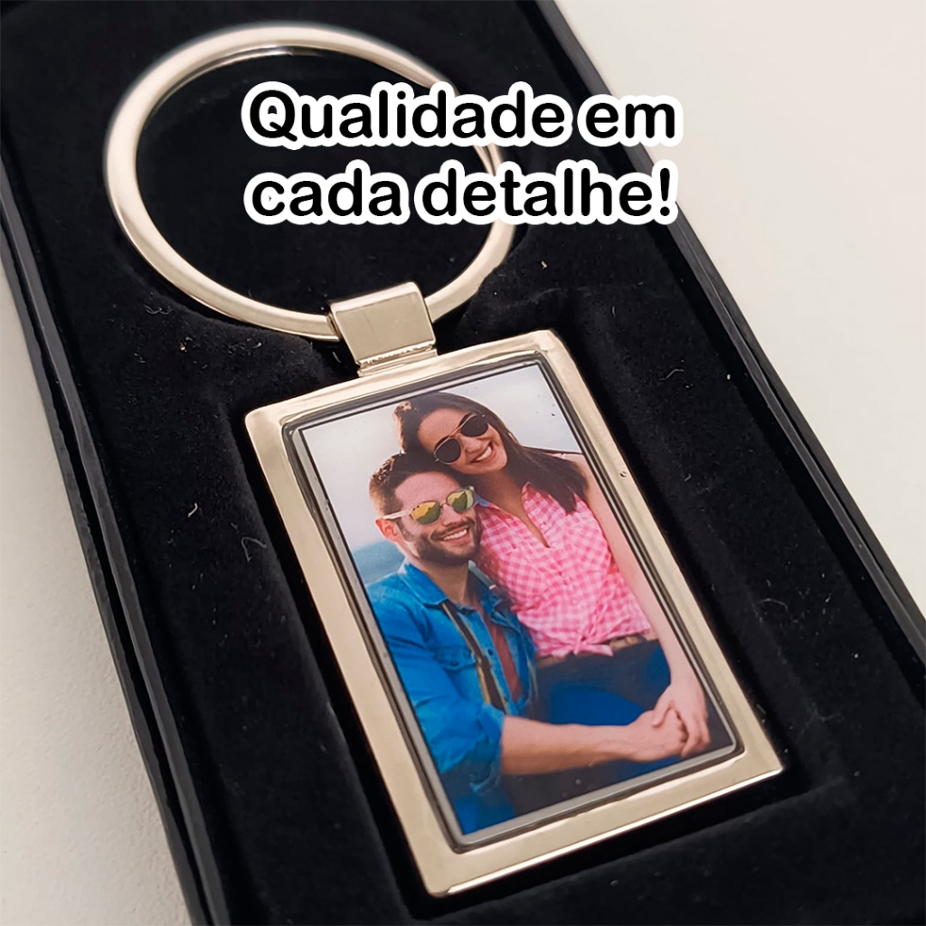 Chaveiro personalizado - Foto Colorida - lembrança - Família - Presente - Dia dos Pais - mães - pets