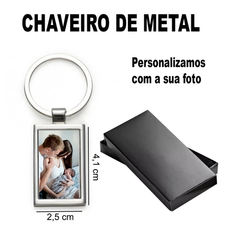 Chaveiro Personalizado foto colorida - família - casais - dia das mães - pais- pets - presentes - lembranças