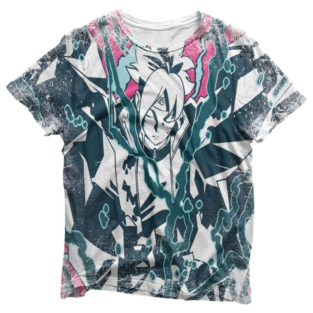 Camisa Boruto Full Arte - Camisas Boruto Estampa Total