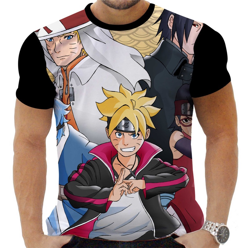 Camiseta Camisa Personalizada Anime Boruto Naruto 11_x000D_