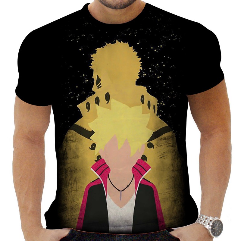 Camiseta Camisa Personalizada Anime Boruto Naruto 08_x000D_