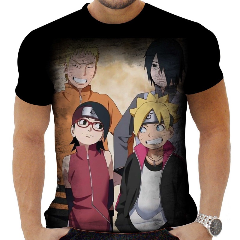 Camiseta Camisa Personalizada Anime Boruto Naruto 03_x000D_