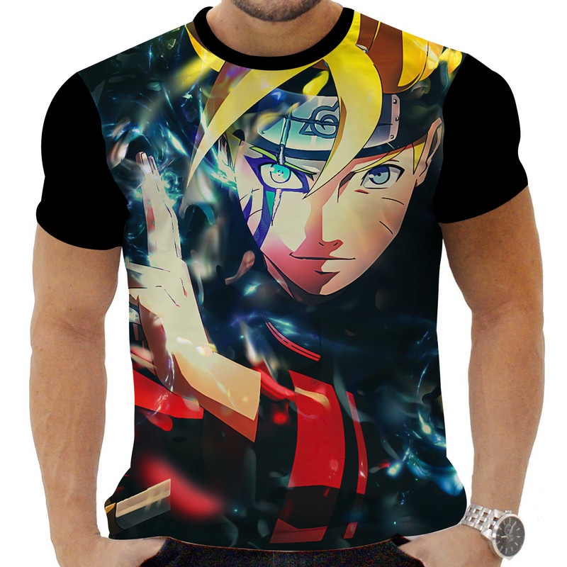 Camiseta Camisa Personalizada Anime Boruto Naruto 02_x000D_