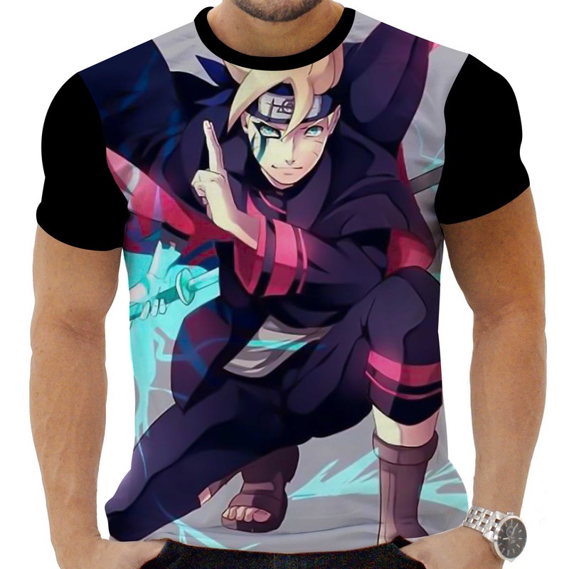 Camiseta Camisa Personalizada Anime Boruto Naruto 13_x000D_