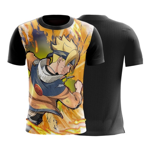 Blusa Camiseta Boruto Uzumaki Naruto Roupa Ninja G2221