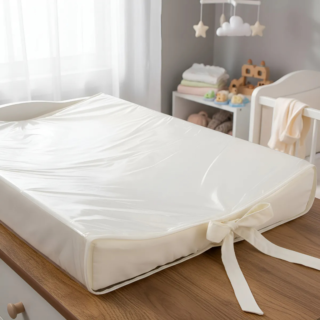Trocador De Bebê Anatômico Para Cômoda Plastificado Impermeável Com Zíper Maternidade Luxo