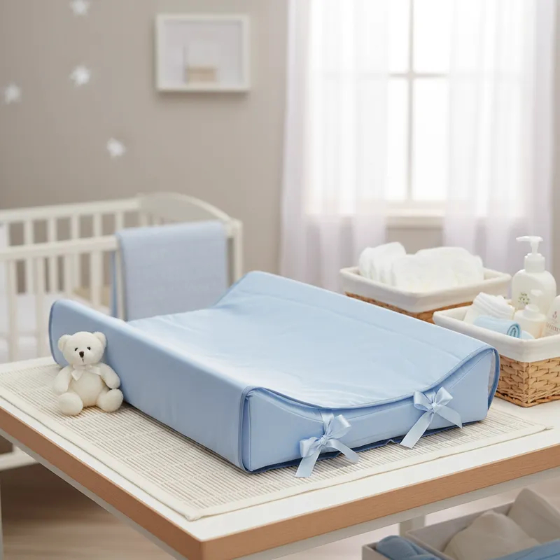 Trocador  Americano azul bebe + capa plastica varias cores