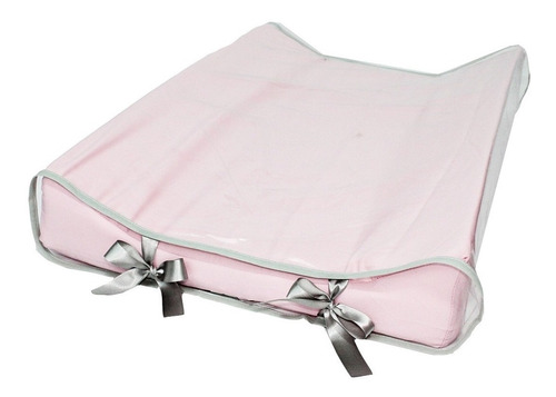 Trocador Americano Rosa Com Cinza Bebê Enxovais