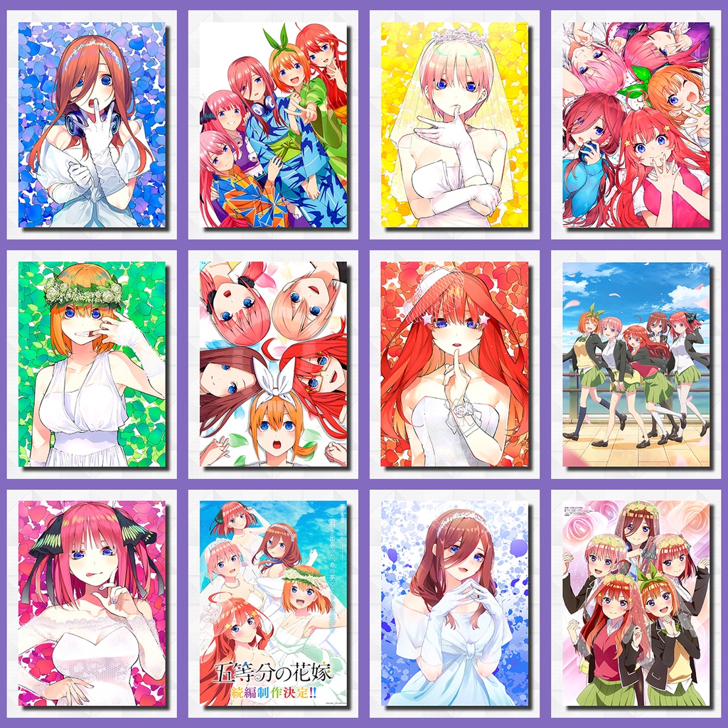 Placas Decorativas Quadros - The Quintessential Quintuplets, animes