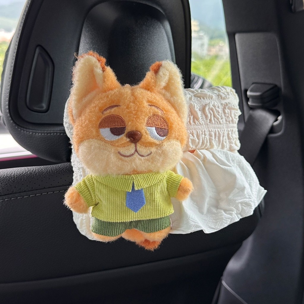 Caixa de tecido para carro, Animal louco, cidade, caixa de papel para carro, saco Interior, decoração fofa, estilo pendu