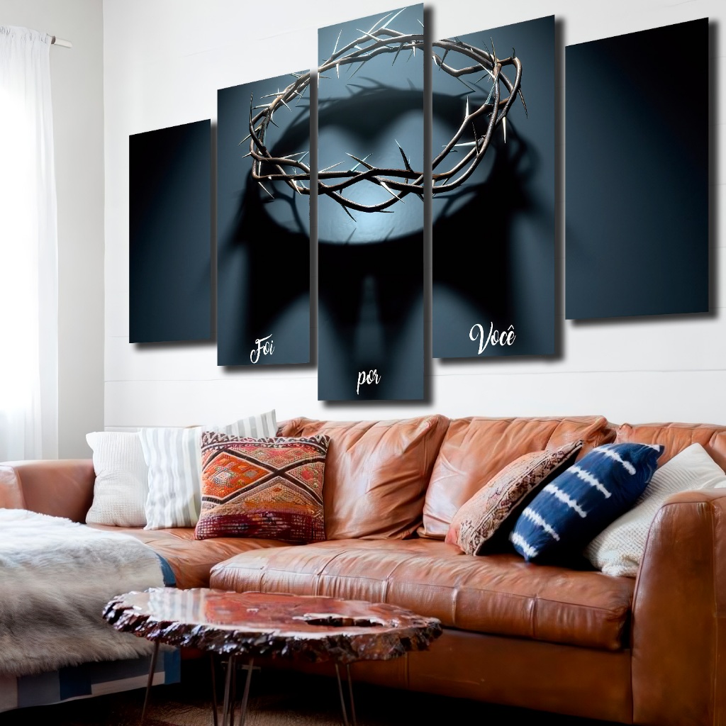 Quadros Decorativos Sala Coroa De Cristo Foi Por Você