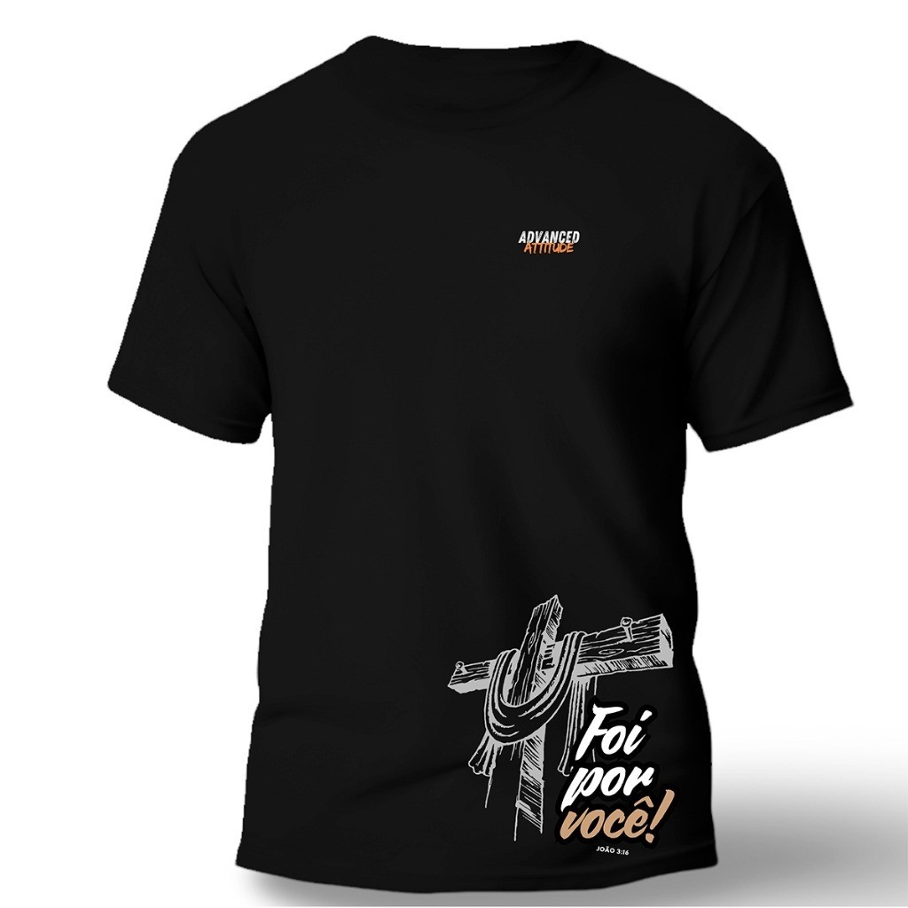 Camisa Foi Por Você Fio 100% Algodão Com Fio 30.1 Estampada Qualidade GAEL SHOP