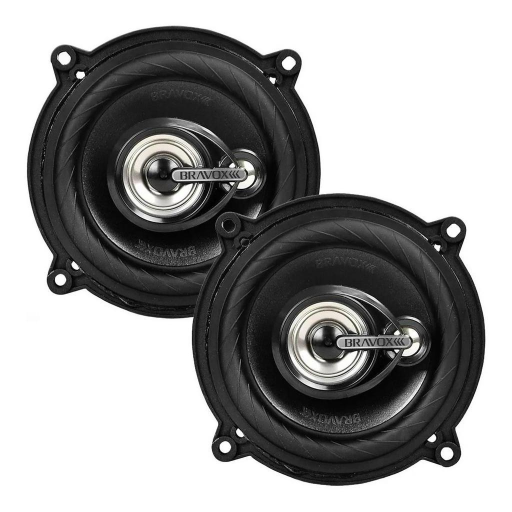 Par De Alto Falantes Bravox 5 Pol Triaxial Tr55u - 100w Rms