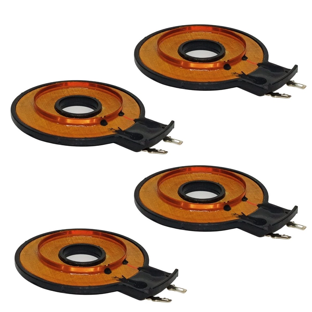 Kit Com 4x Reparos Super Tweeter Hinor Hi320 Champion Tsr Fenólico Completo Reforçado Hi 320 8 Ohms 100w Rms