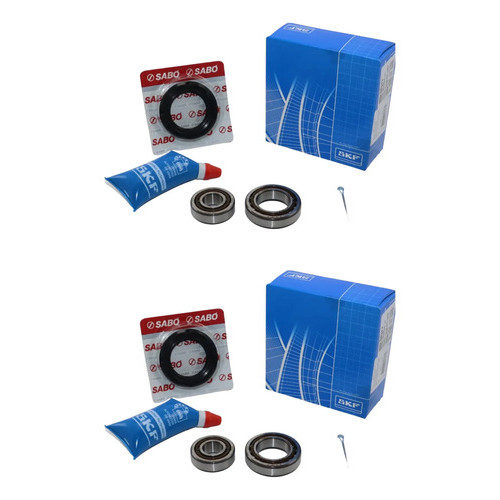 Par Kit Rolamento Roda Traseira Agile E Classic Com Abs Skf