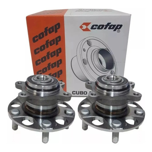 Par Cubo Roda Rolamento Traseiro Honda New Civic 1.8 2.0 Abs