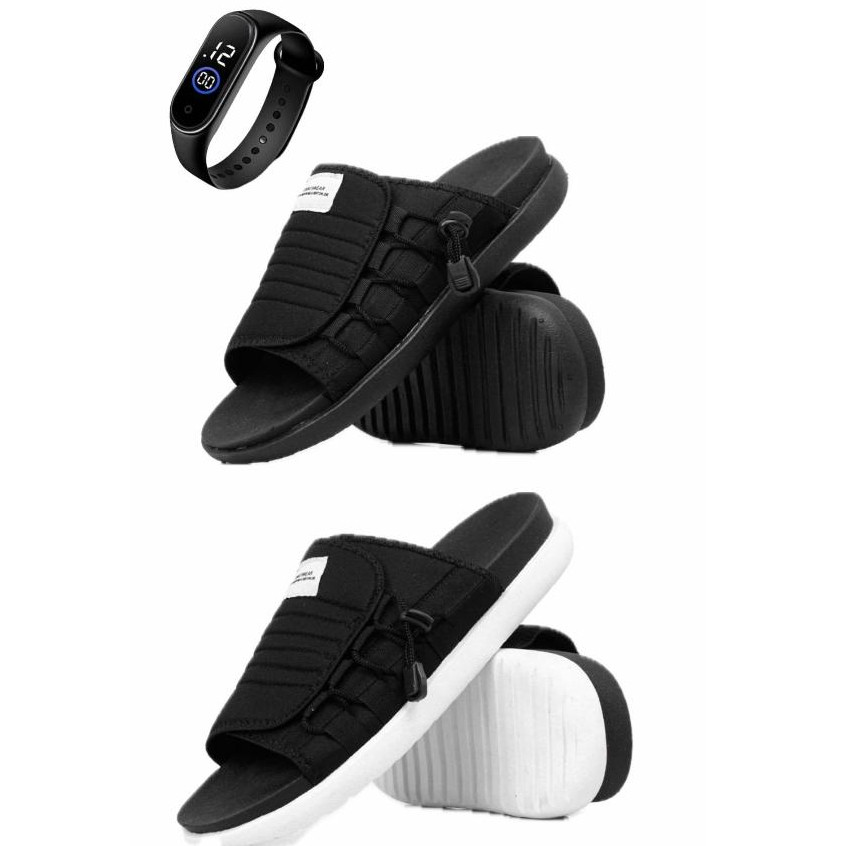 Kit 2 Chinelos Slide Nuvem Asuna Sport Wear 2.0 Conforto Leveza + Relógio -  Envio Imediato!