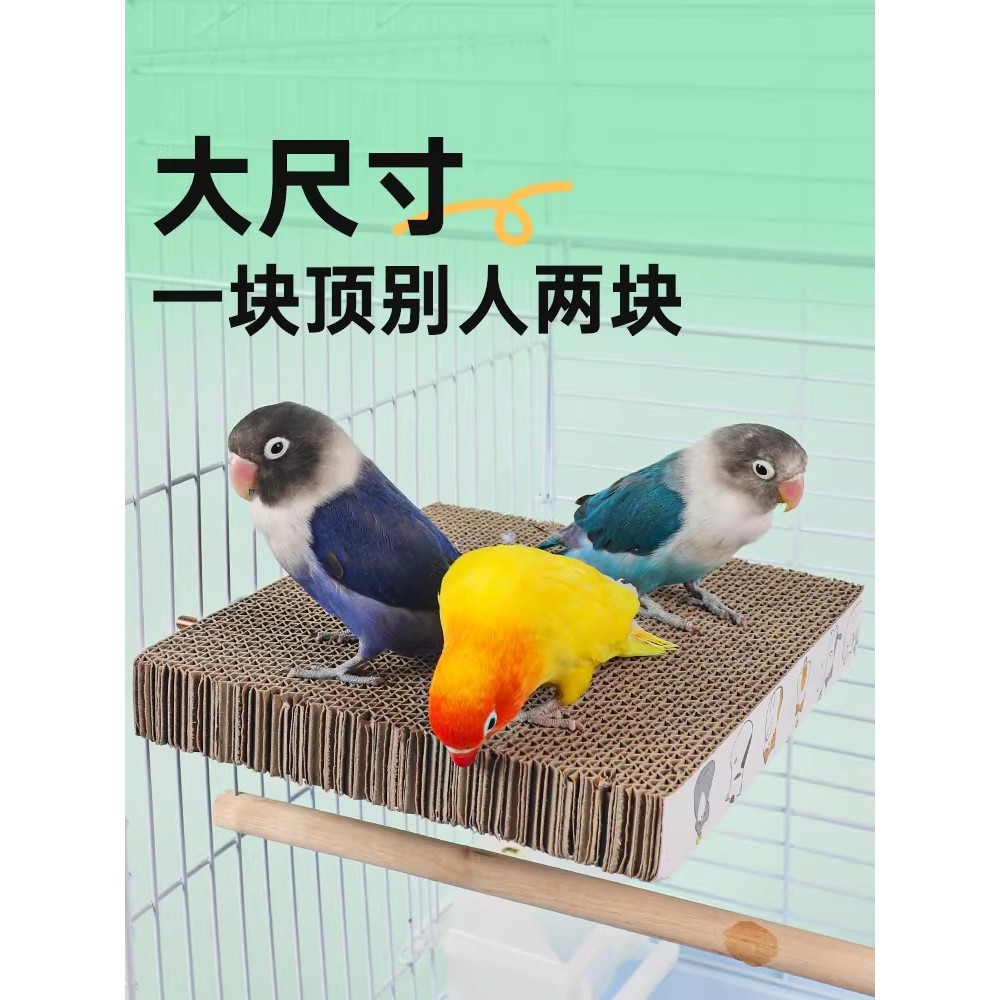 Papagaio brinquedo pele de tigre Xuanfeng peônia plataforma Melaleuca papelão ventilação mordida estação placa gaiola ac